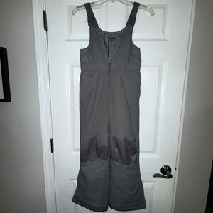 L.L. Bean Gray kids Bib Snow Pants